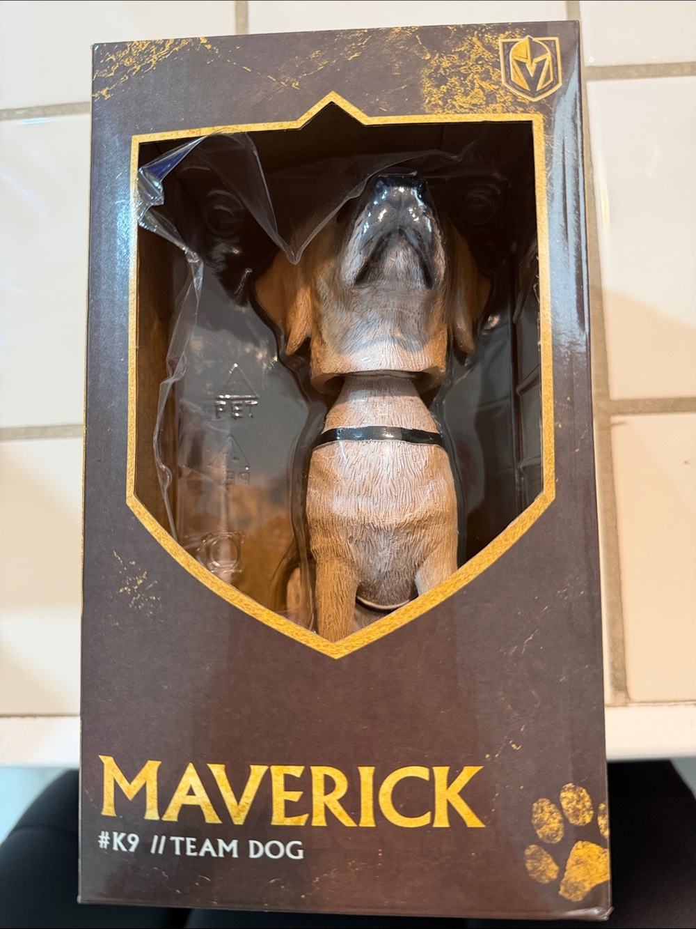 Vegas golden knights K9 Team Dog Figure - Brown
